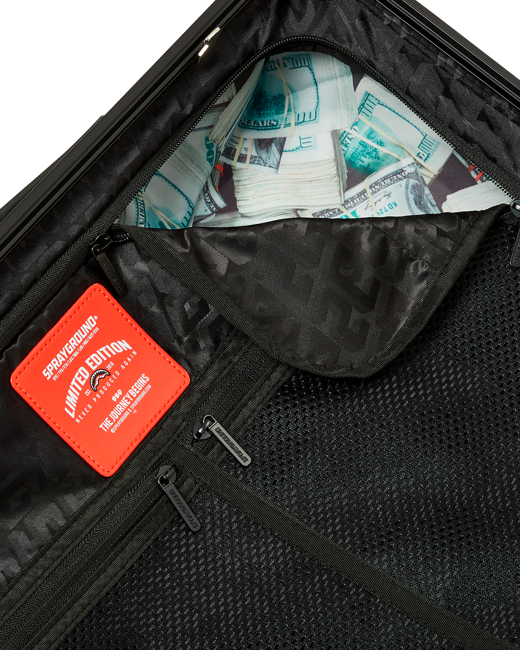 DESIGNER DRIP EFFECT CARRY-ON LUGGAGE